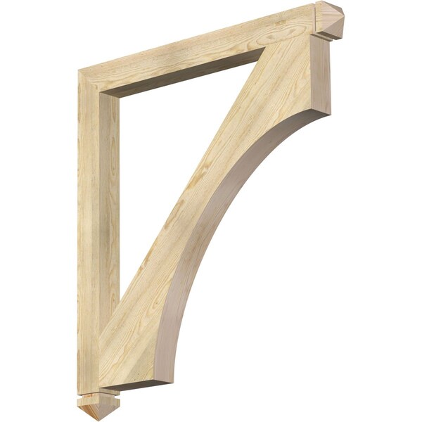 Ekena Millwork Westlake Arts & Crafts Rough Sawn Bracket, Douglas Fir, 4"W x 44"D x 48"H BKT04X44X48WTL03RDF - main
